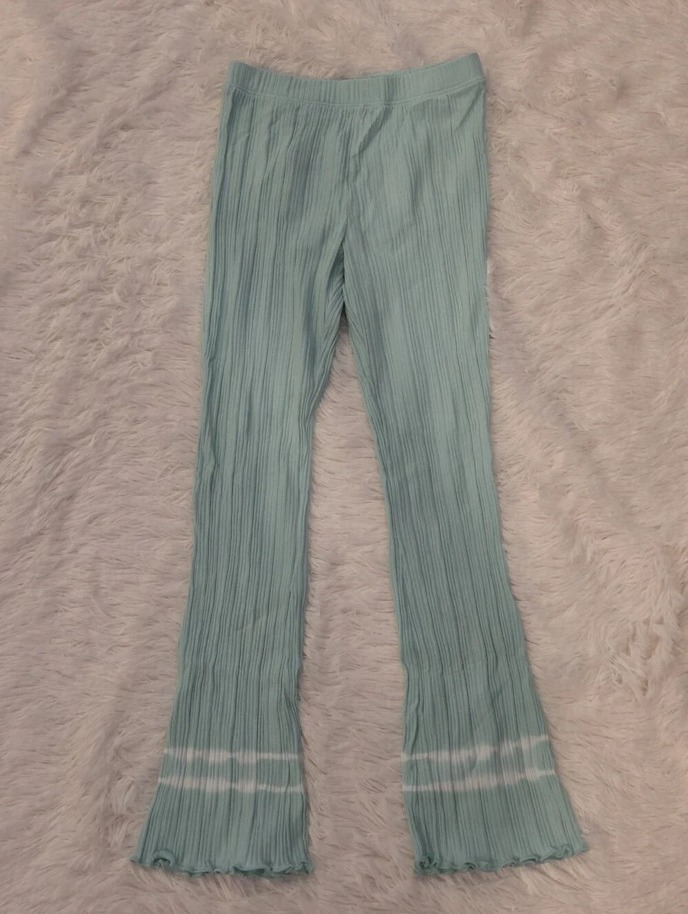 Old Navy Bundle Of 3 Pairs Flare Leggings Black, Teal, Purple Girls Size 10/12